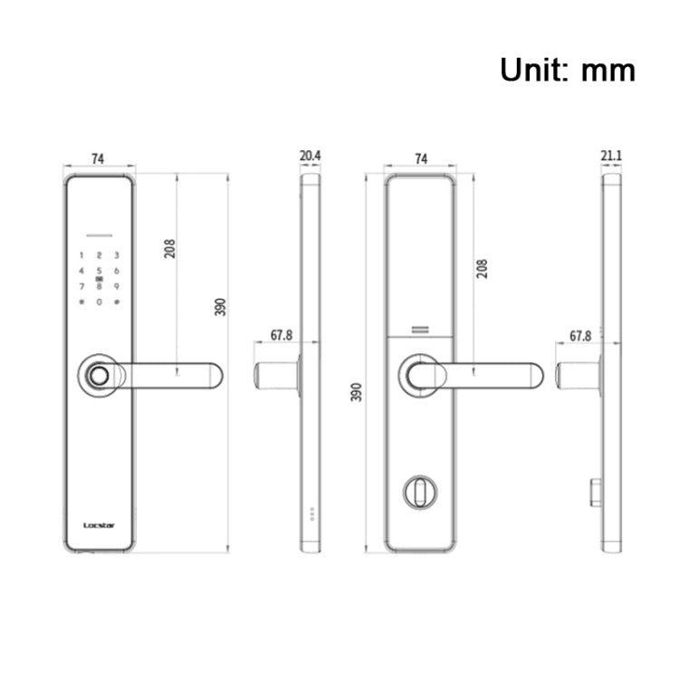 Wifi Fingerprint Lock Home Security Door Password Lock Supports APP Remote Unlocking, A61 (Space Gray), A61 (Rose Gold) Wifi Fingerprint Lock Home Security Door Password Lock Supports APP Remote Unlocking, A61 (Space Gray), A61 (Rose Gold)